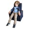 Uncaged Ergonomics StashCuteKidsSofaChairWithStorageComfyToddlerReclinerBlack, SKC-b SKC-b - alternate 2